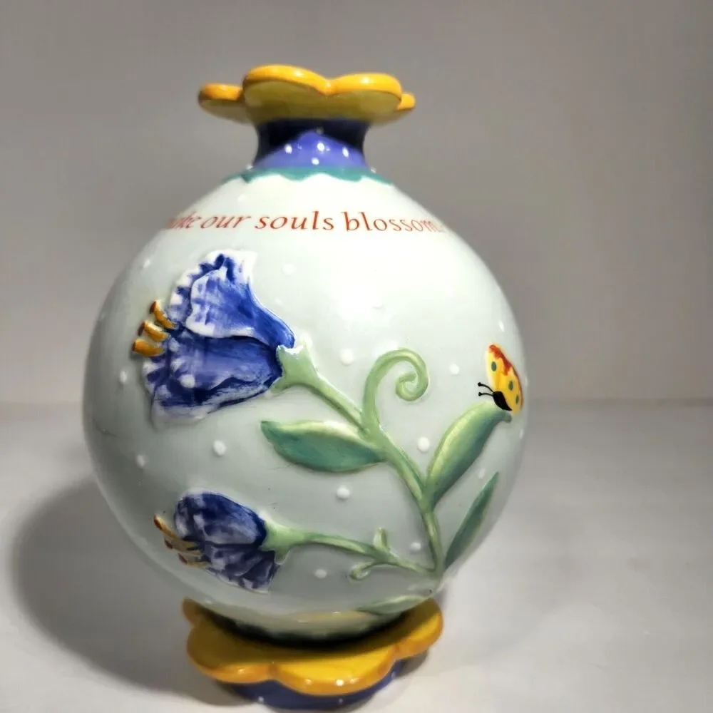 Gardeners Flower Vase Friend Sentiment Artist Nancy Tellaferro Faulkner Spring
